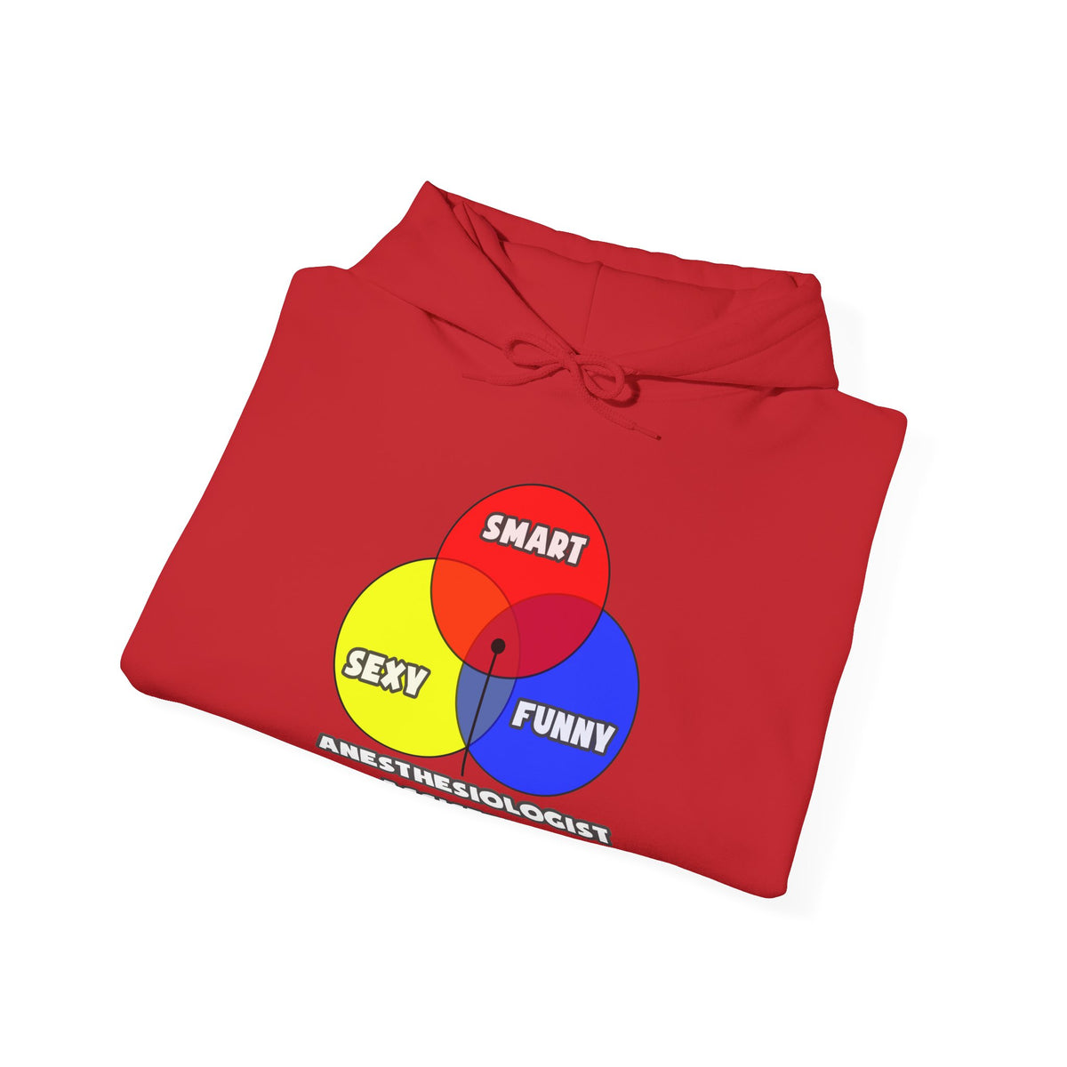 Venn Diagram .. Anesthesiologist Assistants - Unisex Heavy Blend™ Hooded Sweatshirt