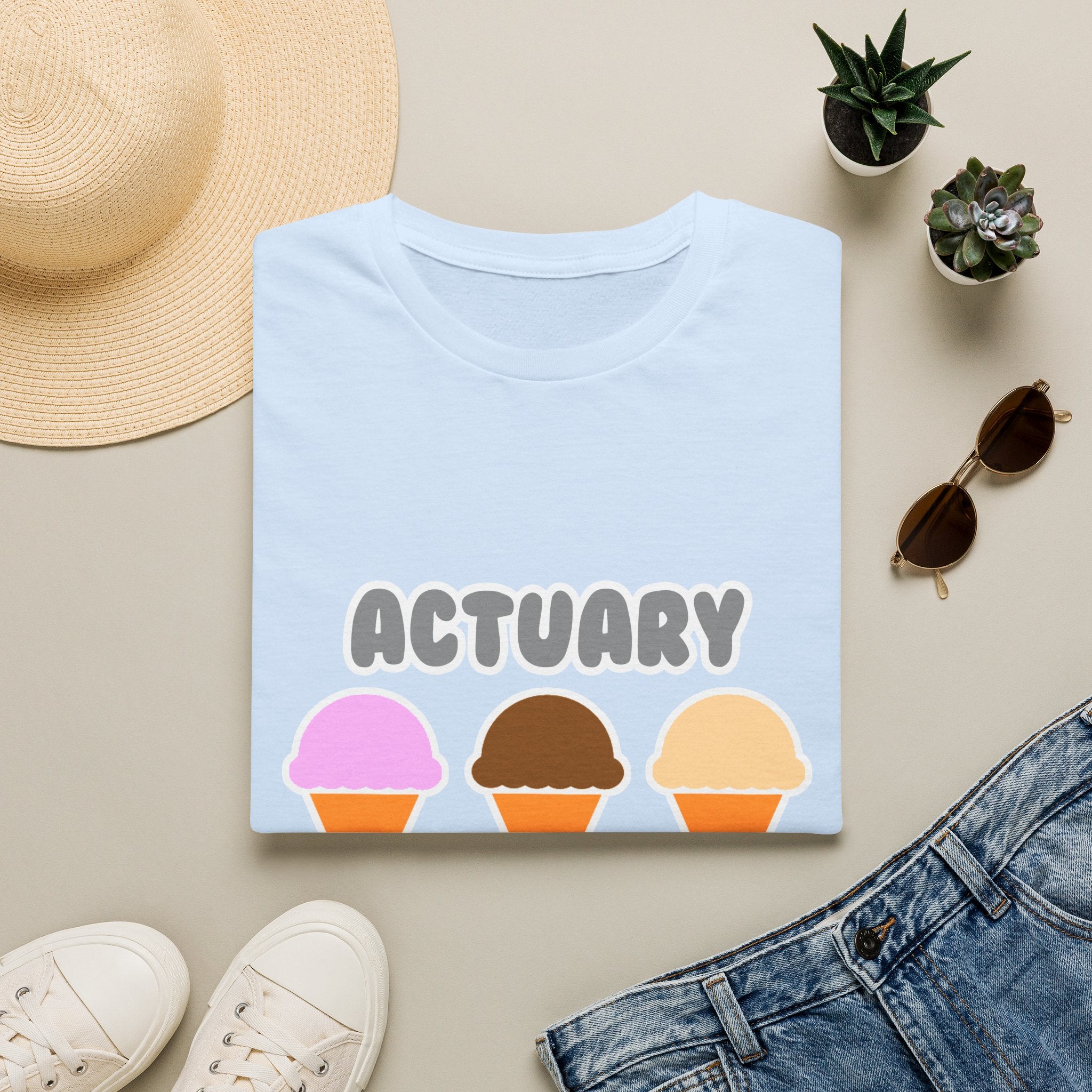 Actuary ... Will Work For Ice Cream - Unisex Softstyle T-Shirt