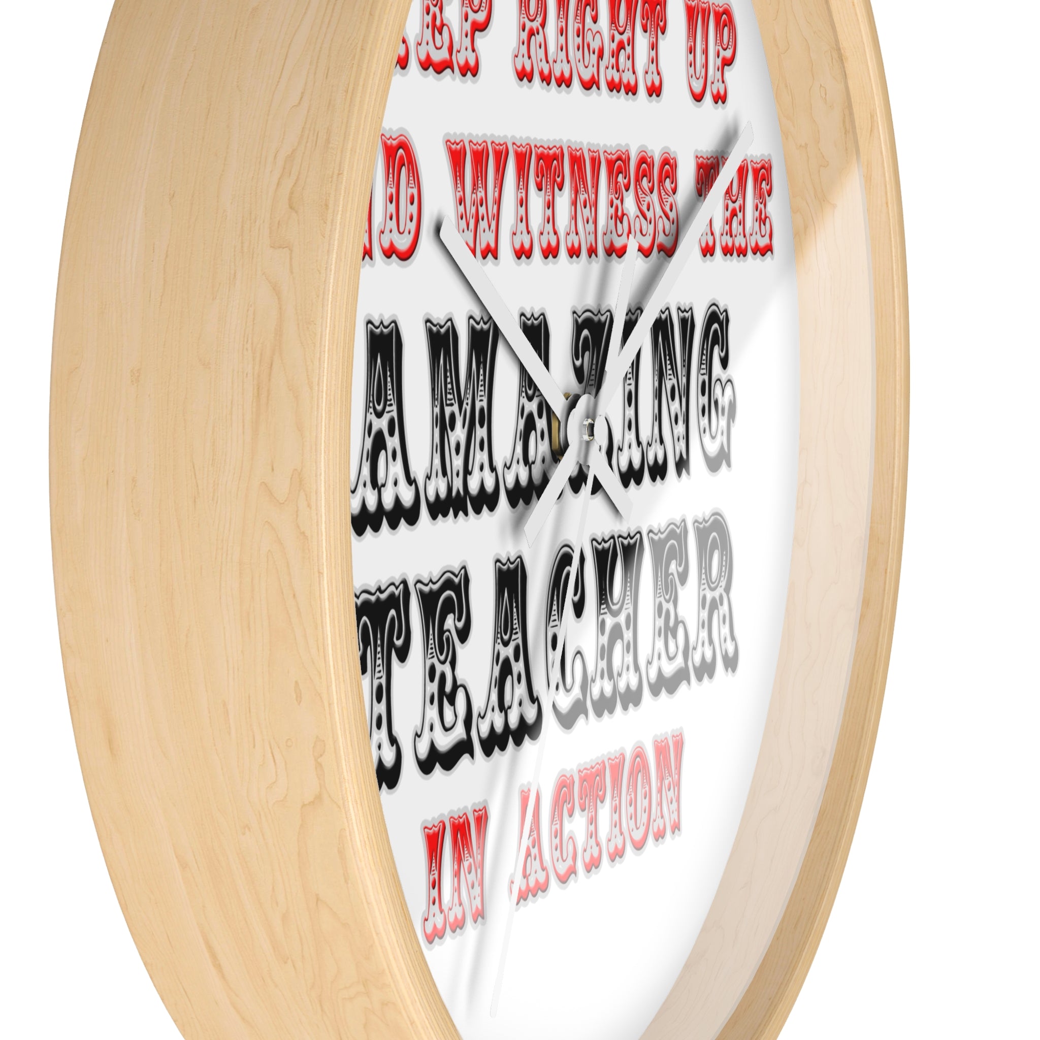 Amazing Teacher In Action - Wall Clock