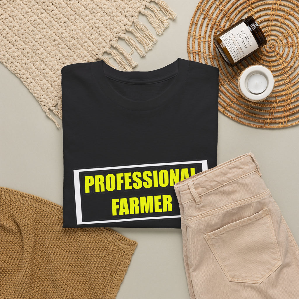 Professional Farmer...Don't Try This At Home - Unisex Heavy Cotton Tee