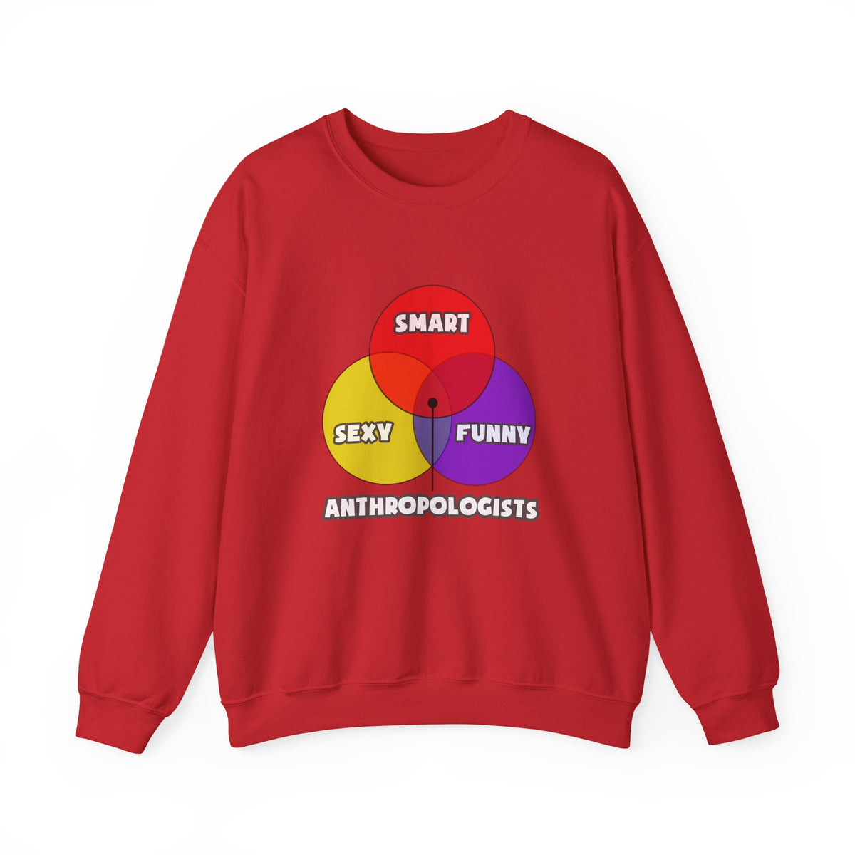 Venn Diagram .. Anthropologists - Unisex Heavy Blend™ Crewneck Sweatshirt