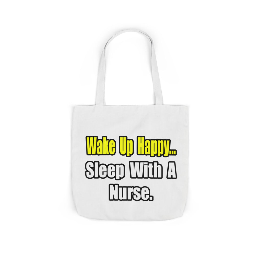 Sleep With a Nurse - Canvas Tote Bag, 5-Color Straps