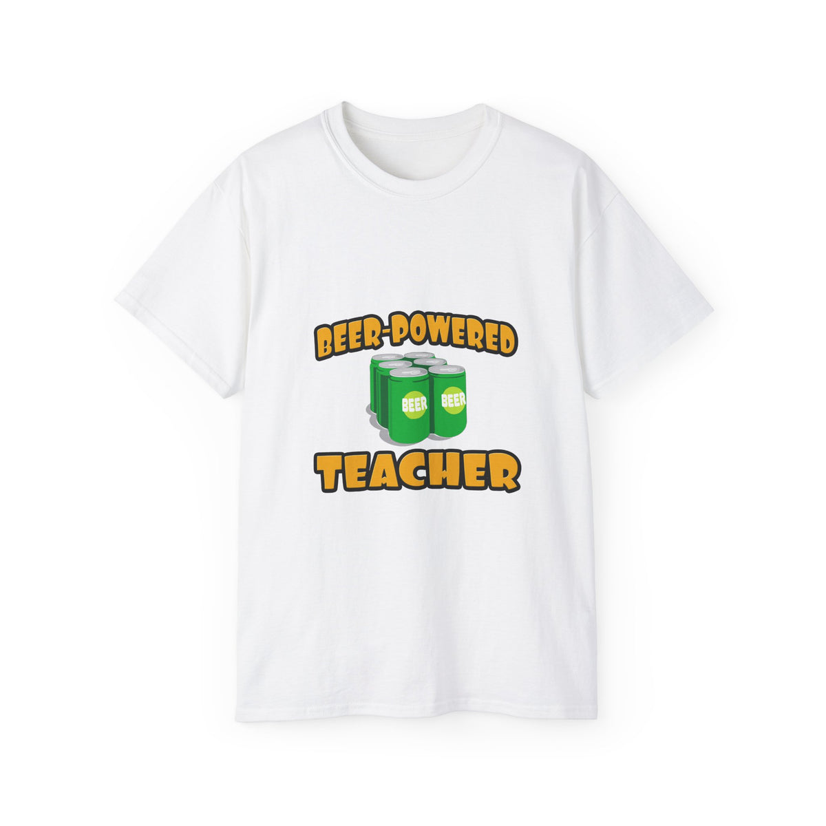 Beer Powered Teacher - Unisex Ultra Cotton Tee