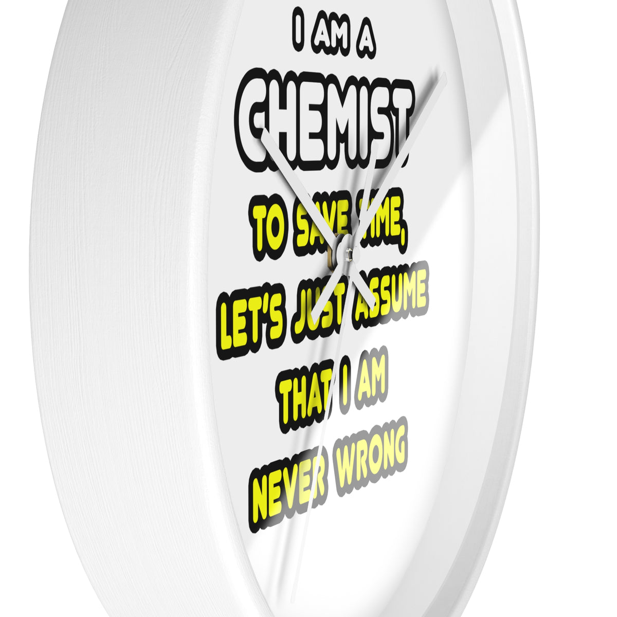 Funny Chemist T Shirts and Gifts - Wall Clock