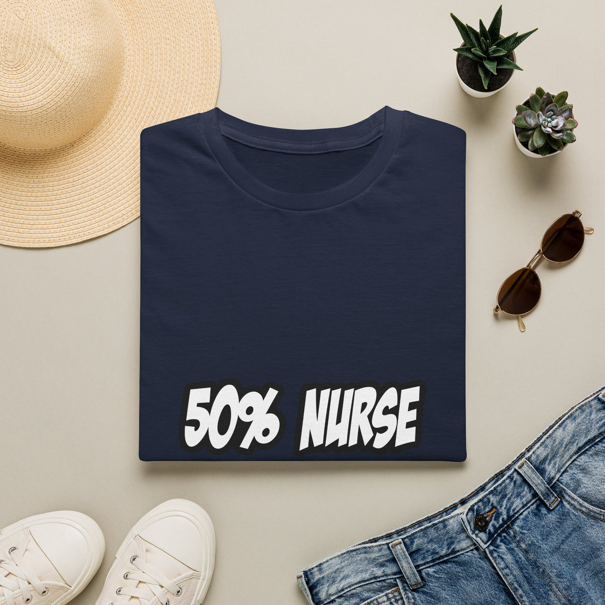 Half Nurse...Half Superhero - Unisex Softstyle T-Shirt