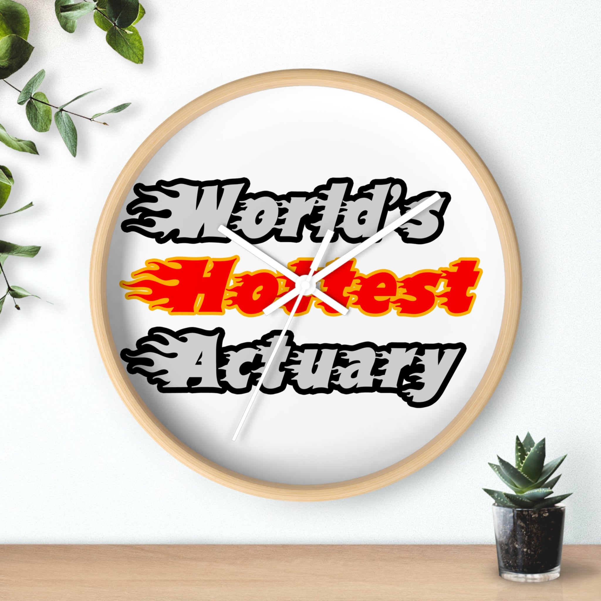 World's Hottest Actuary - Wall Clock