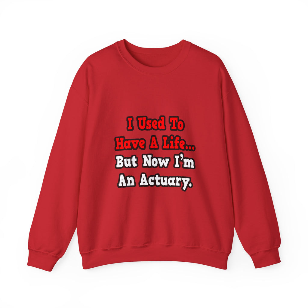 I Used to Have a Life...Actuary - Unisex Heavy Blend™ Crewneck Sweatshirt