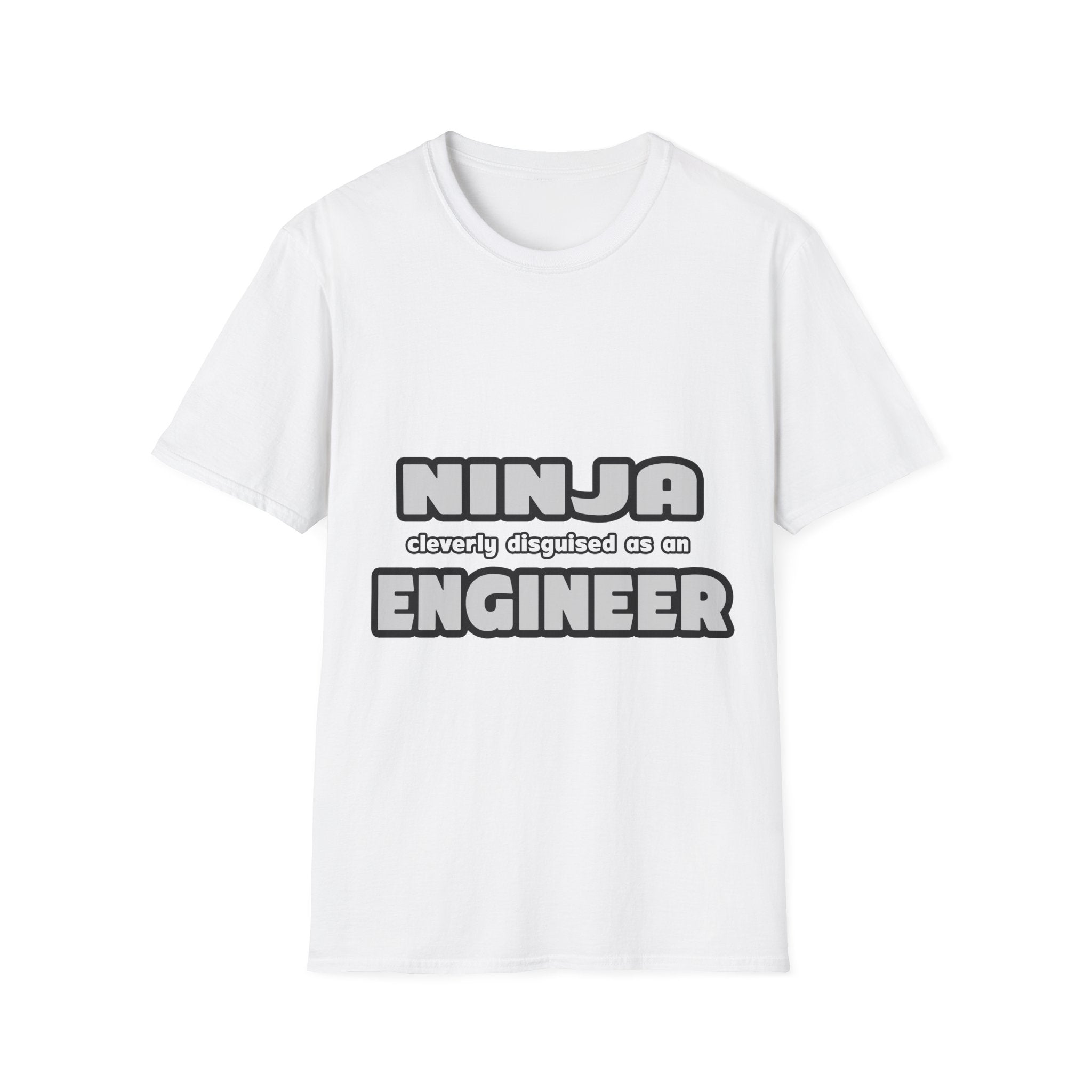 Ninja Cleverly Disguised As An Engineer - Unisex Softstyle T-Shirt