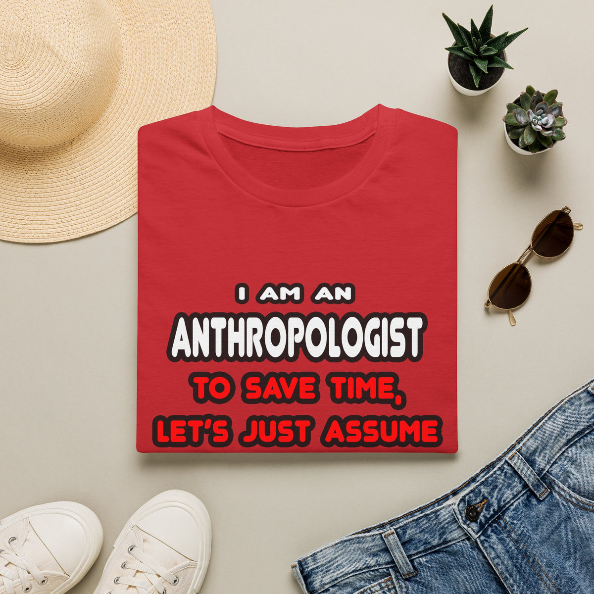 Funny Anthropologist T Shirts and Gifts - Unisex Softstyle T-Shirt