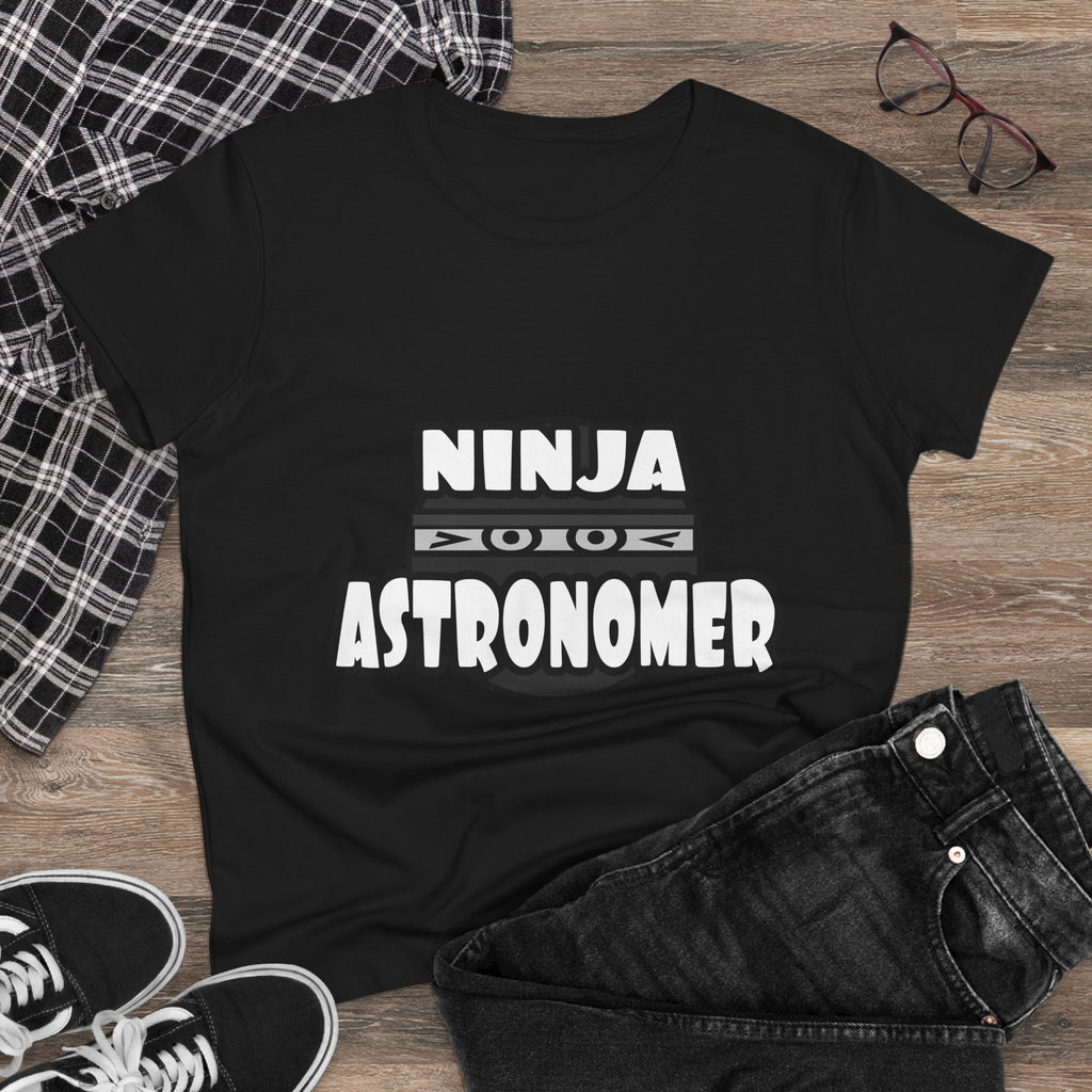 Ninja Astronomer - Women's Midweight Cotton Tee