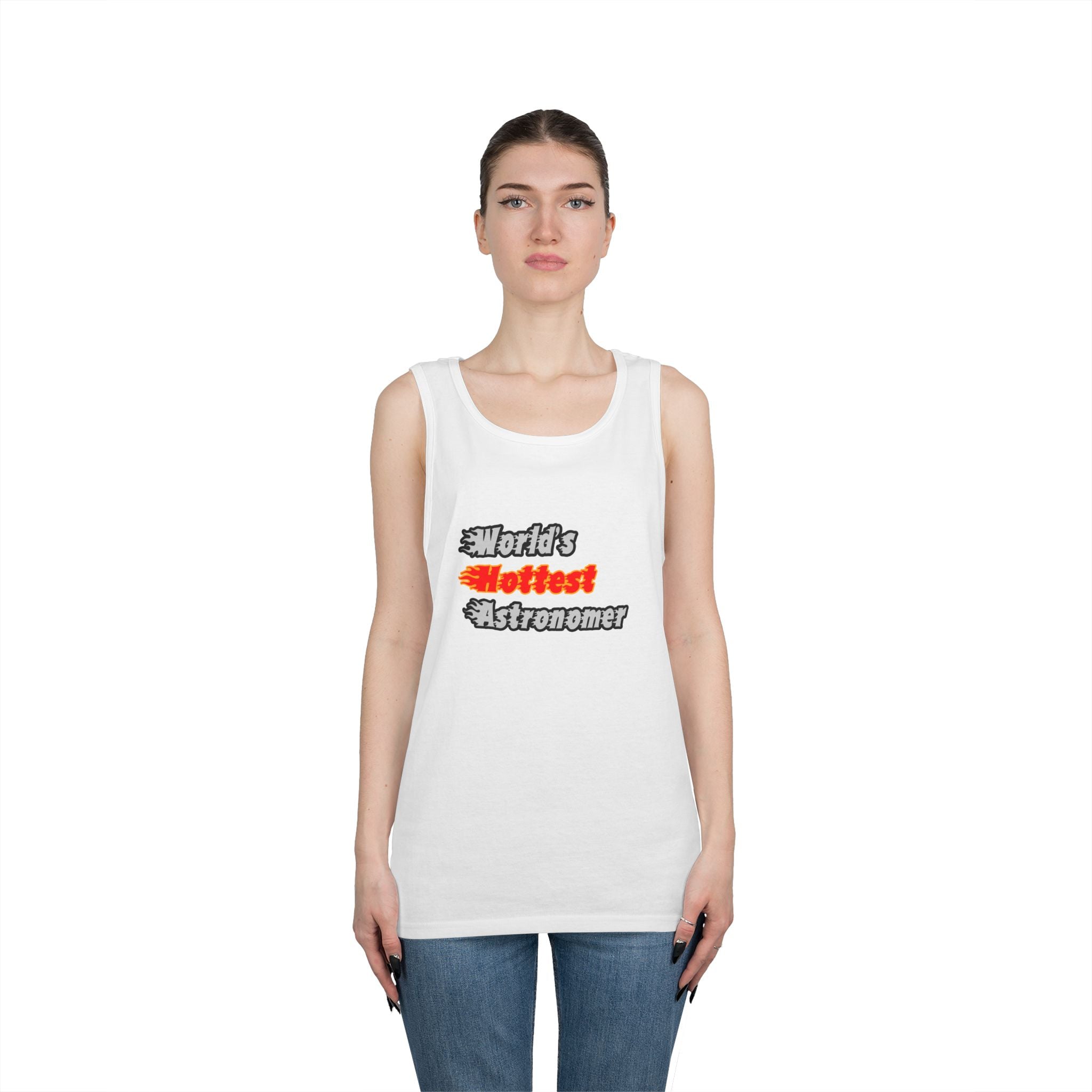 World's Hottest Astronomer - Unisex Heavy Cotton Tank Top