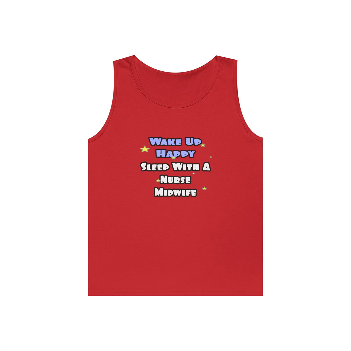 Wake Up Happy .. Sleep With Nurse Midwife - Unisex Heavy Cotton Tank Top
