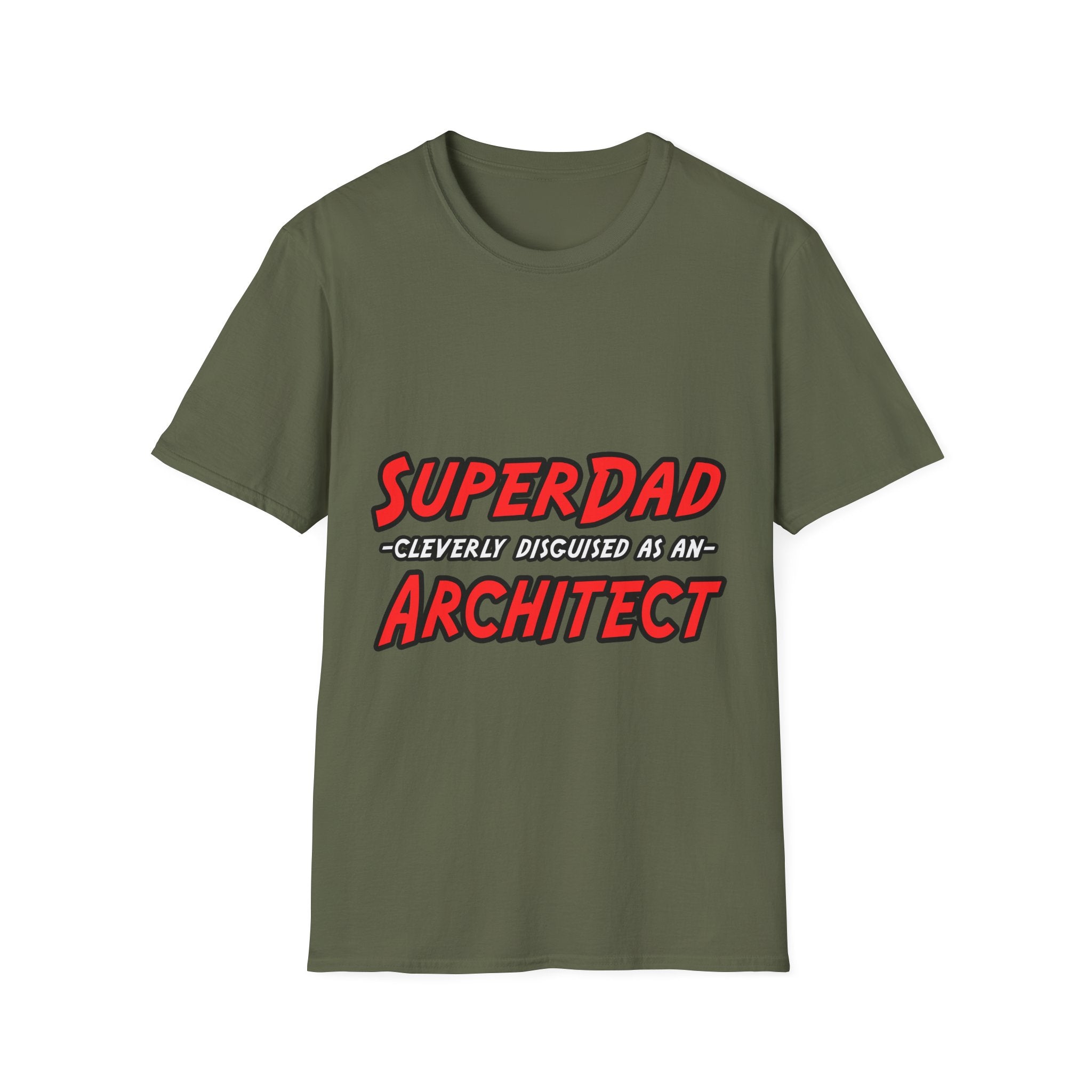 SuperDad...Architect - Unisex Softstyle T-Shirt