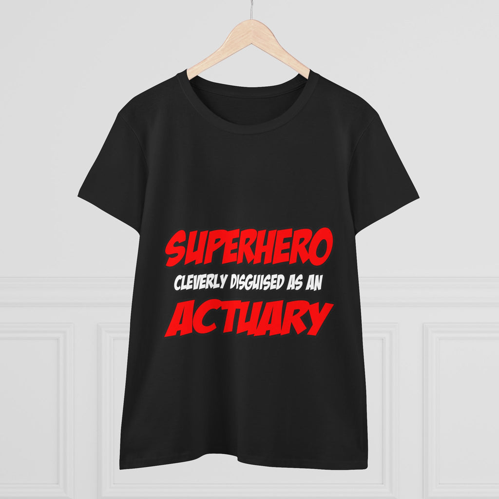 Superhero...Actuary - Women's Midweight Cotton Tee