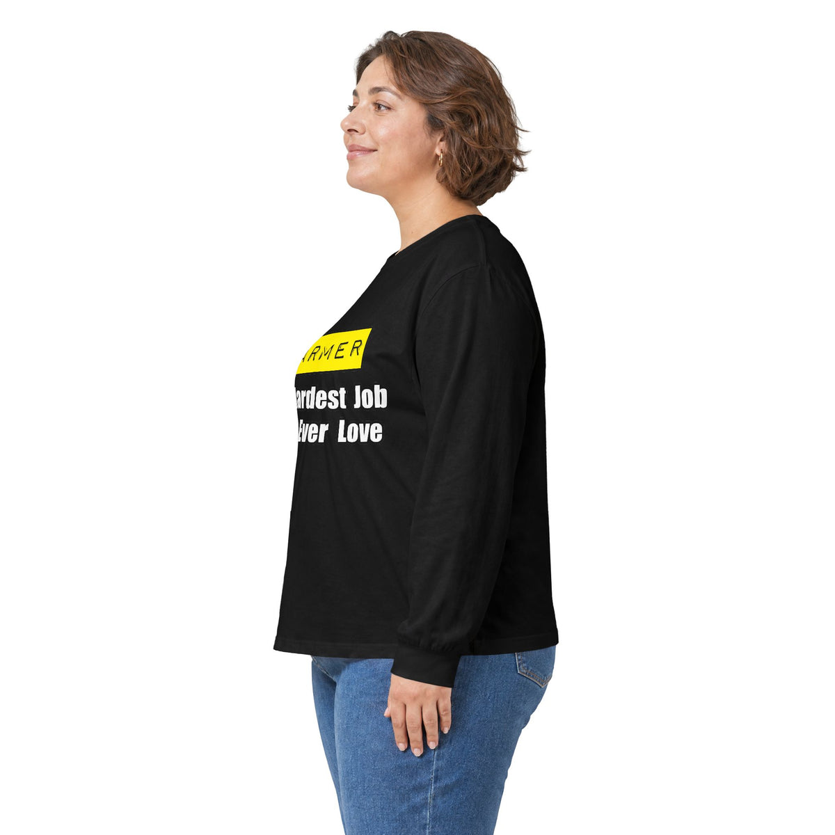 Farmer...Hardest Job You'll Ever Love - Unisex Ultra Cotton Long Sleeve Tee