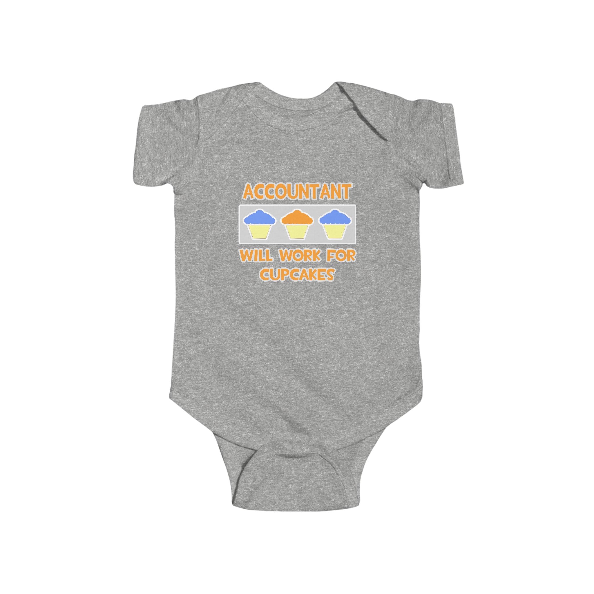 Accountant ... Will Work For Cupcakes - Infant Fine Jersey Bodysuit