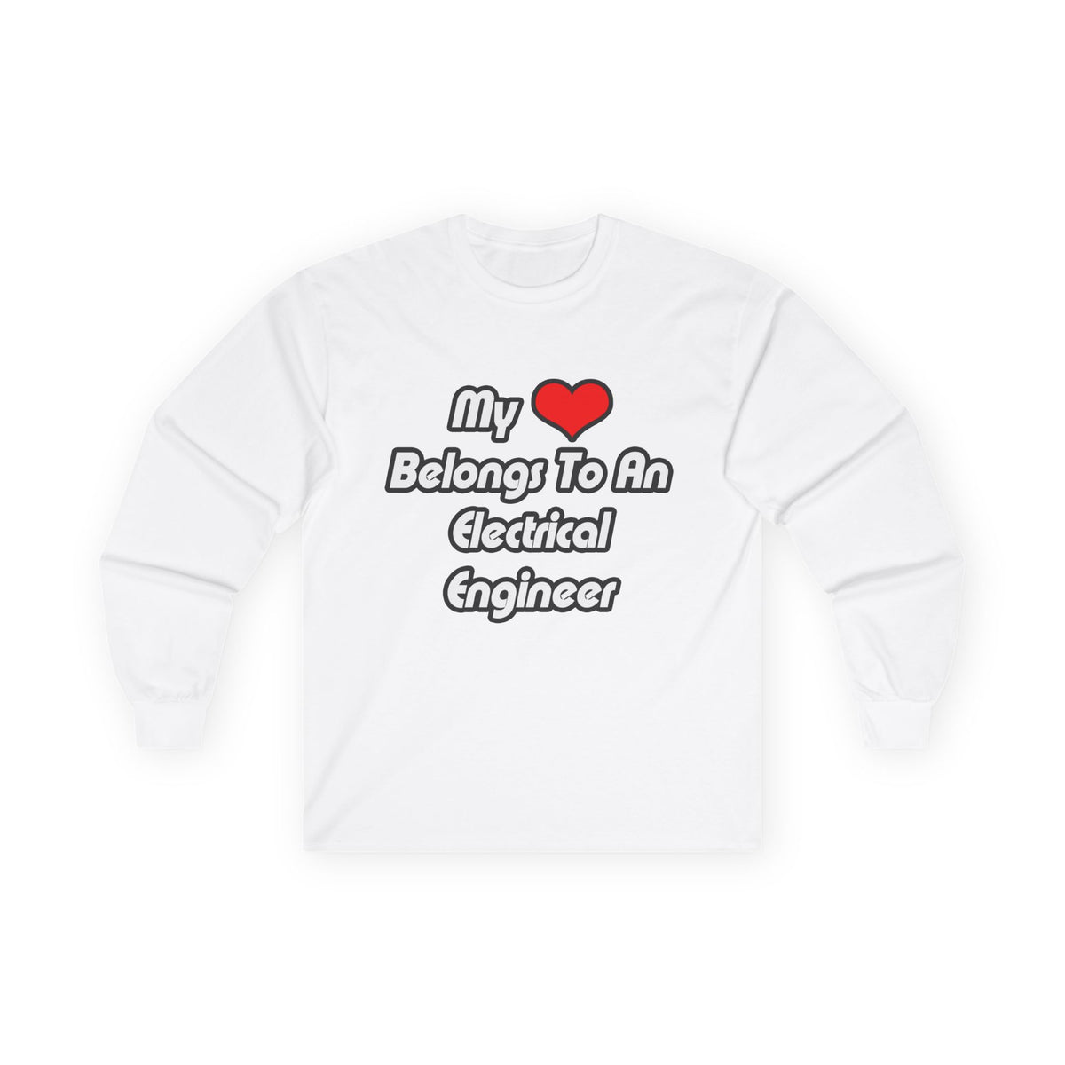 My Heart Belongs To An Electrical Engineer - Unisex Ultra Cotton Long Sleeve Tee