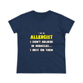 Miracles and Allergists ... Funny - Women's Midweight Cotton Tee