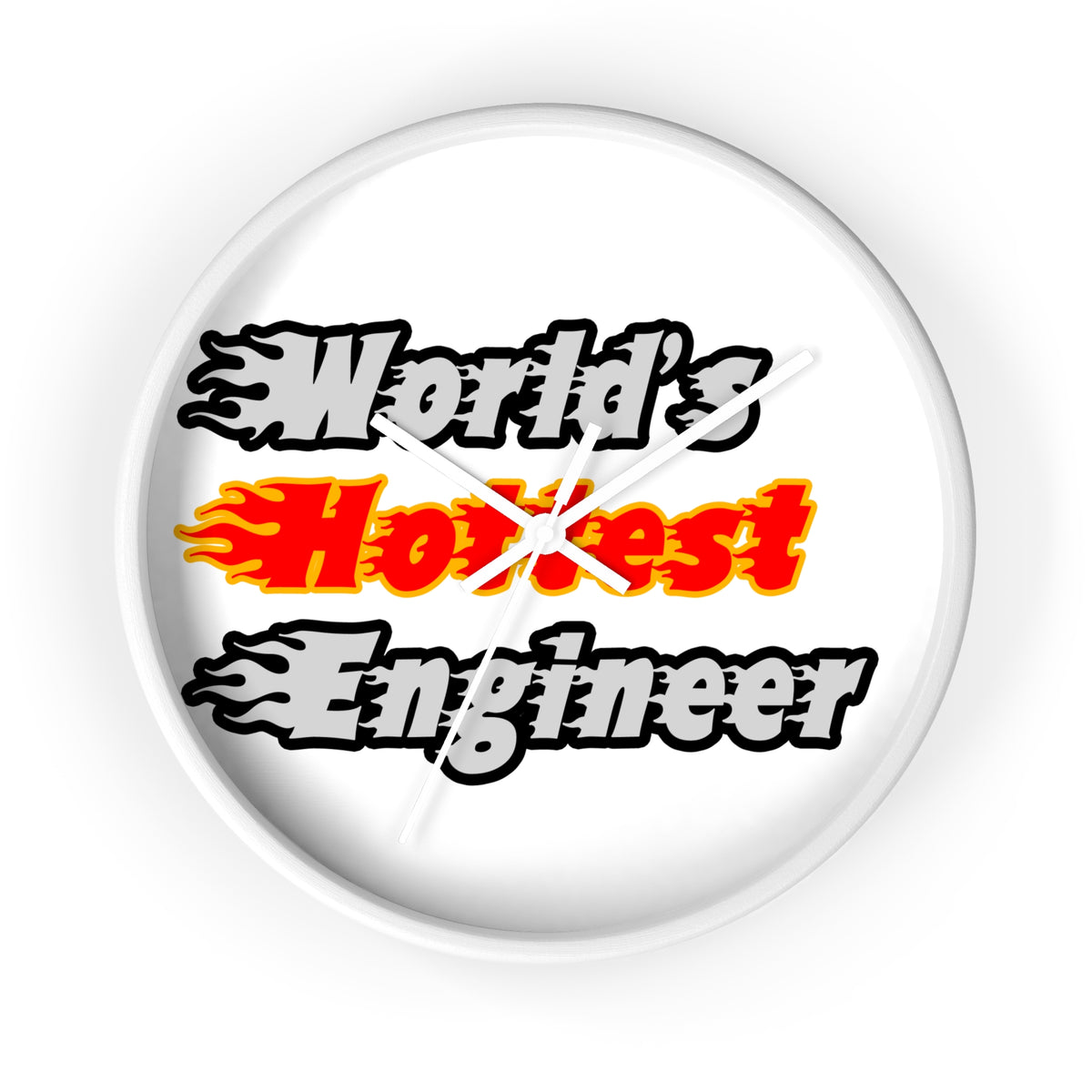 World's Hottest Engineer - Wall Clock