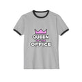 Queen of the Office - Unisex Cotton Ringer T-Shirt