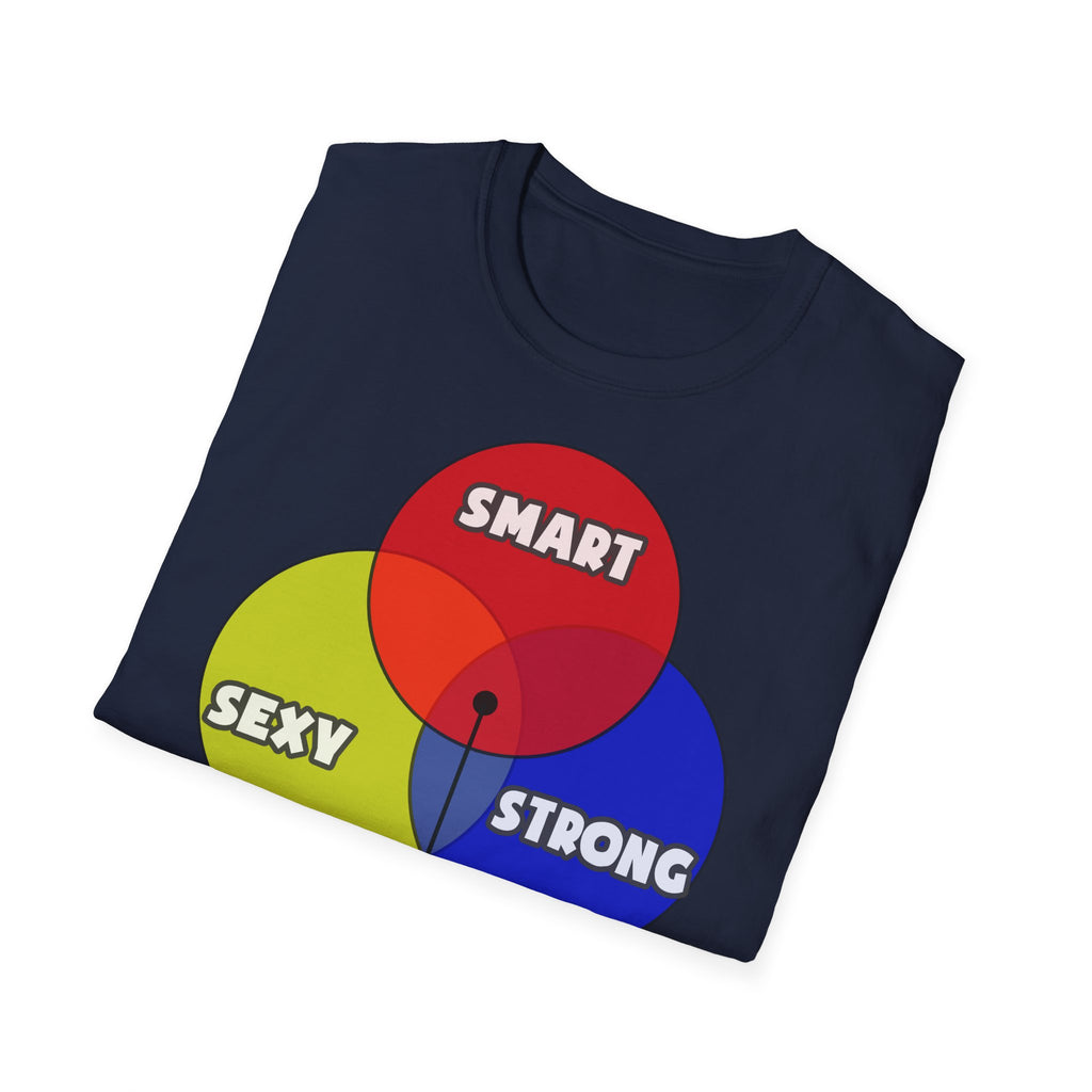Venn Diagram .. Cardiovascular Technologists - Unisex Softstyle T-Shirt