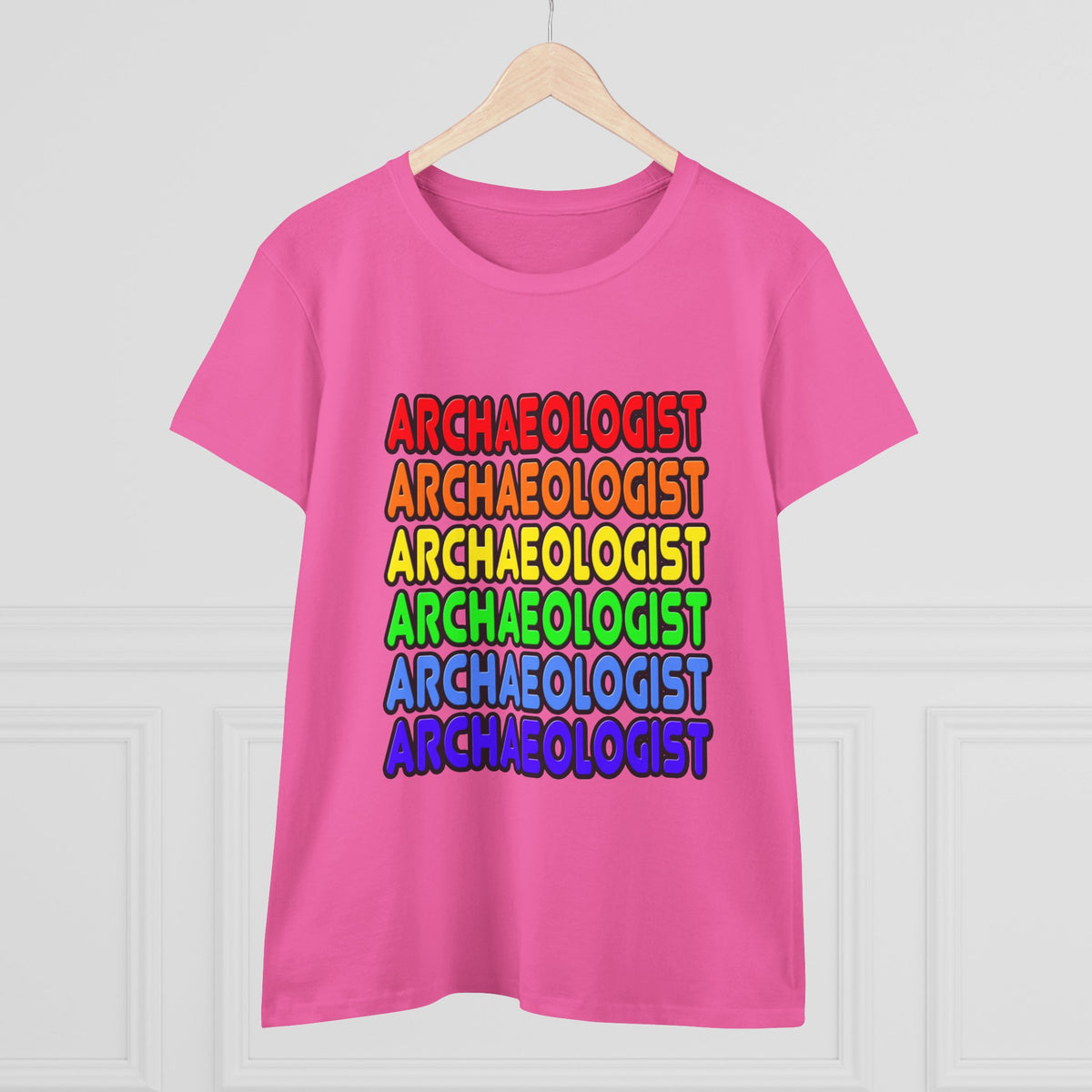 Rainbow Archaeologist - Women's Midweight Cotton Tee