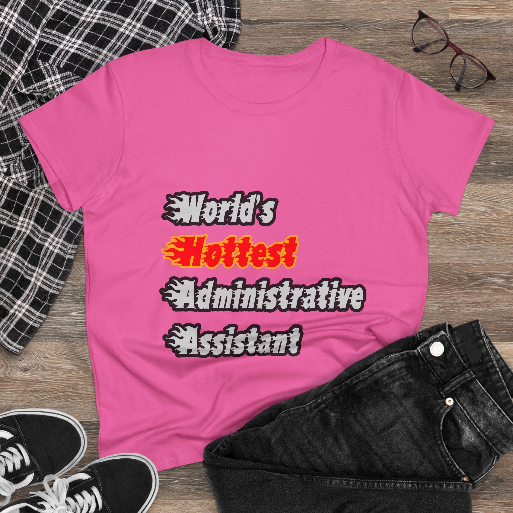 World's Hottest Administrative Assistant - Women's Midweight Cotton Tee