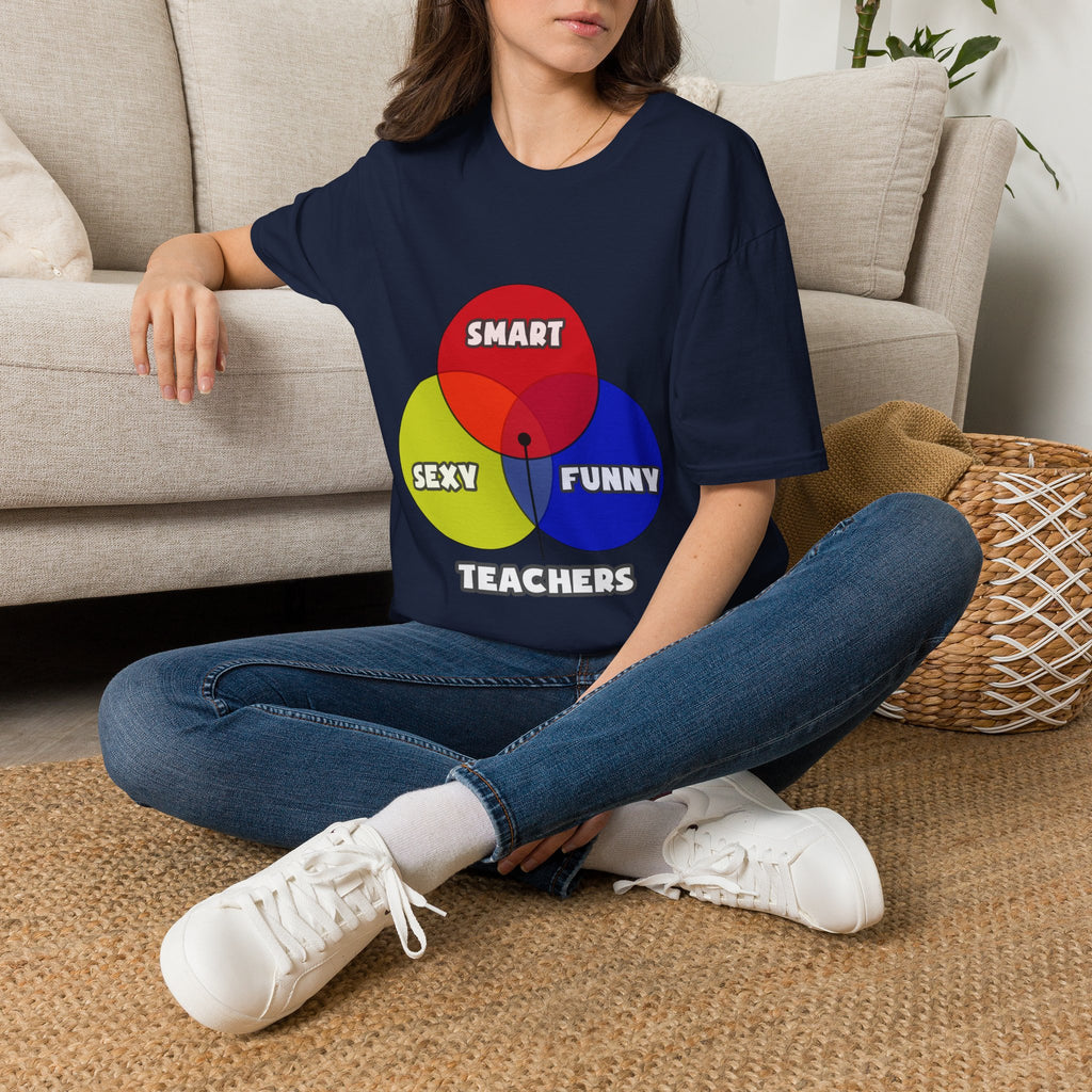 Venn Diagram .. Teachers - Unisex Softstyle T-Shirt