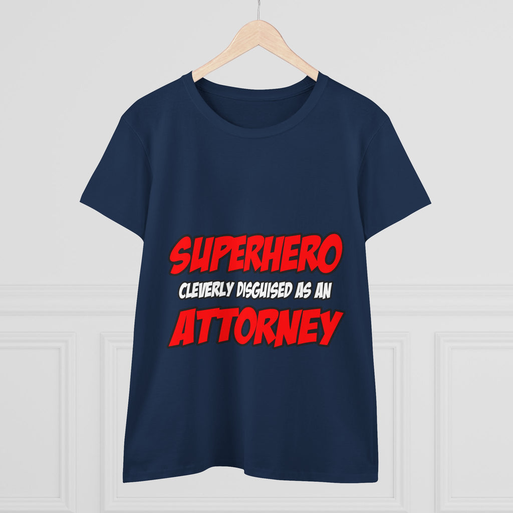 Superhero...Attorney - Women's Midweight Cotton Tee