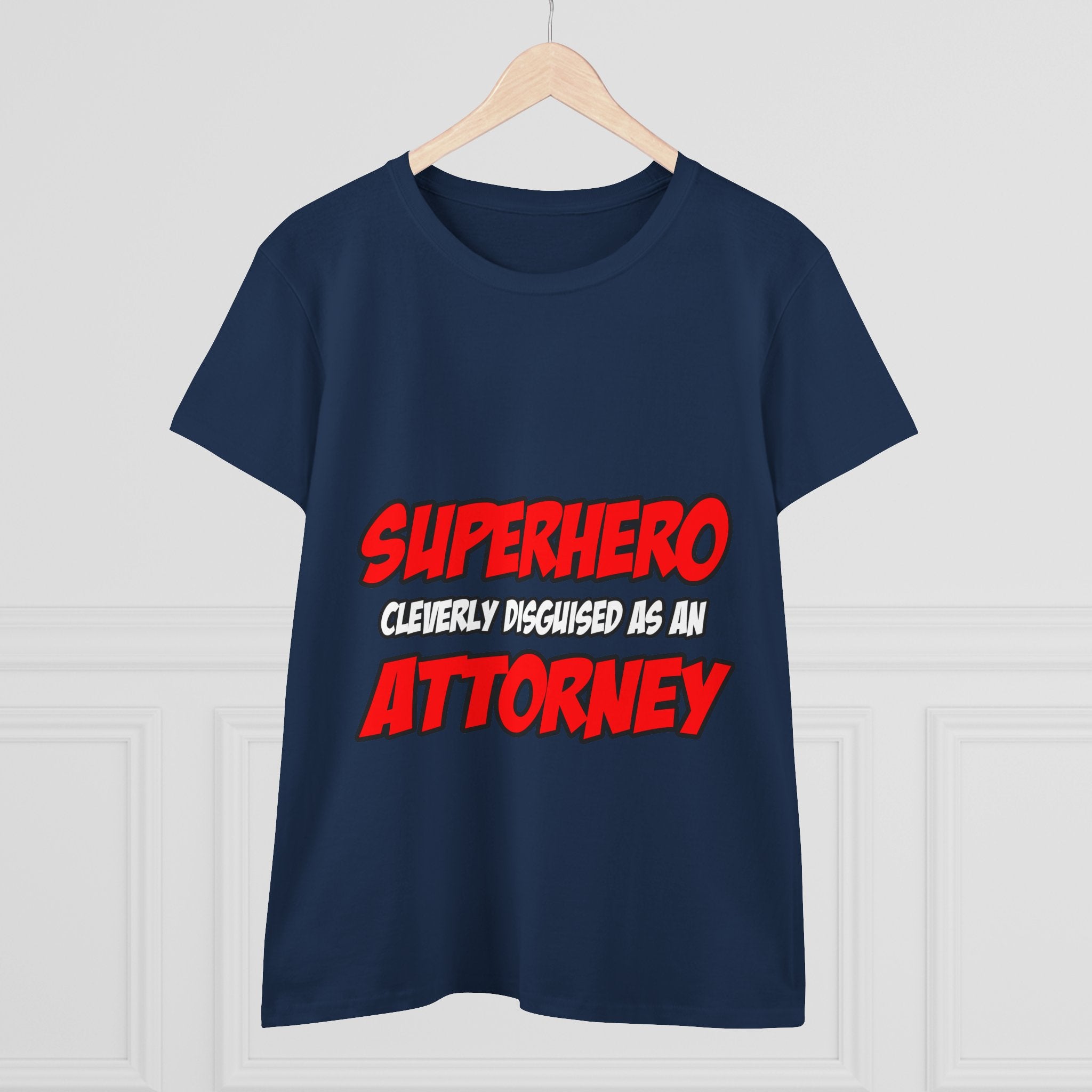 Superhero...Attorney - Women's Midweight Cotton Tee