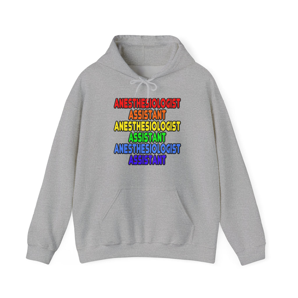 Rainbow Anesthesiologist Assistant - Unisex Heavy Blend™ Hooded Sweatshirt