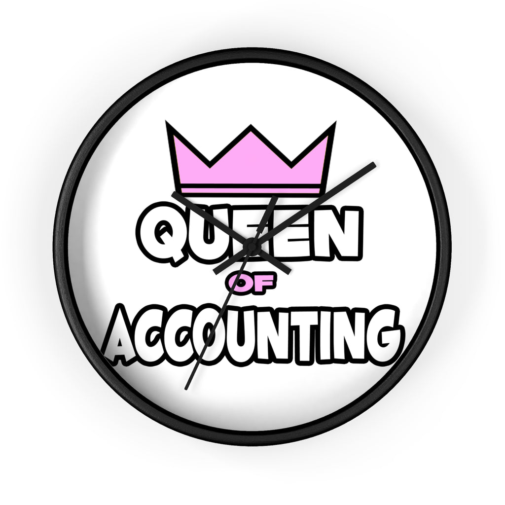 Queen of Accounting - Wall Clock