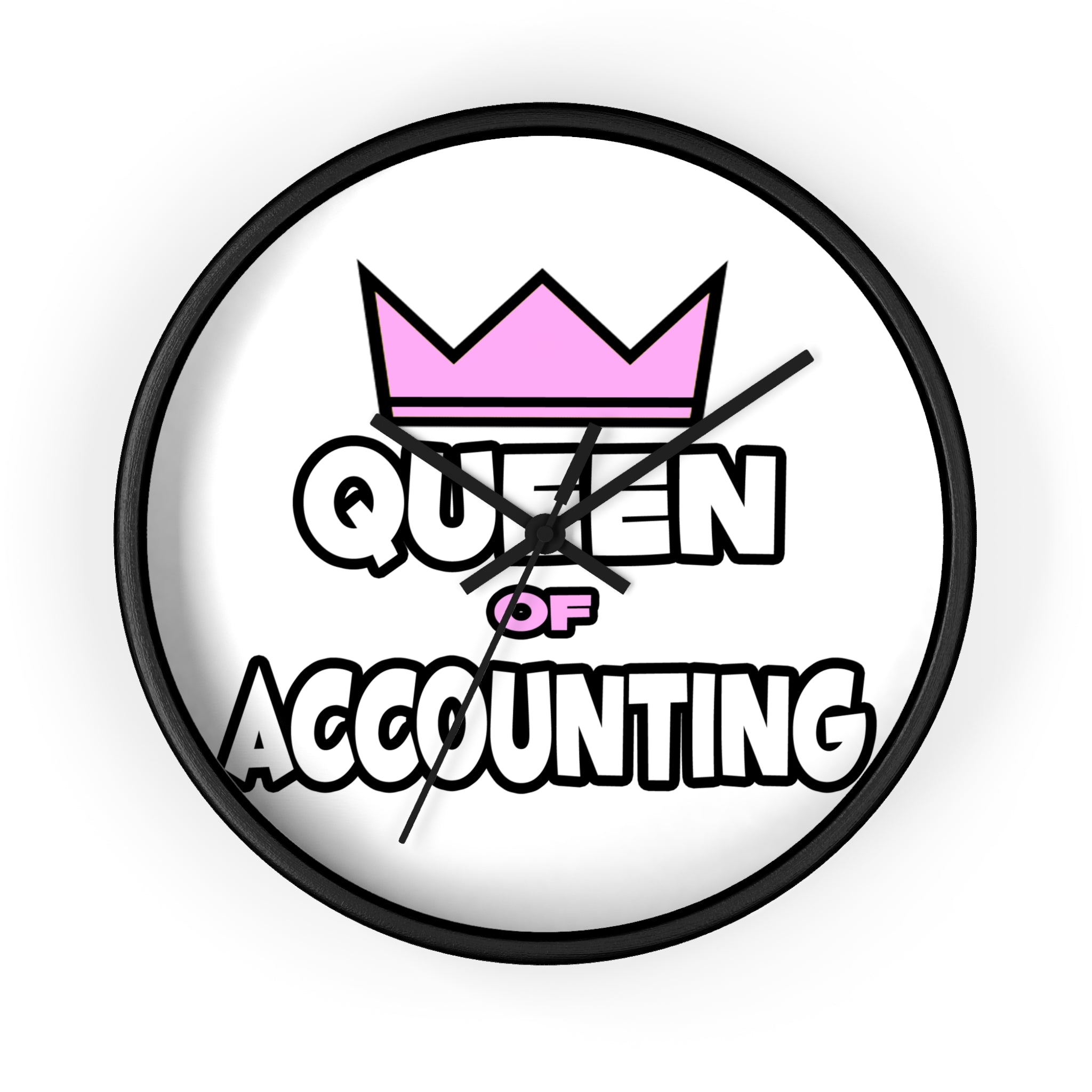 Queen of Accounting - Wall Clock