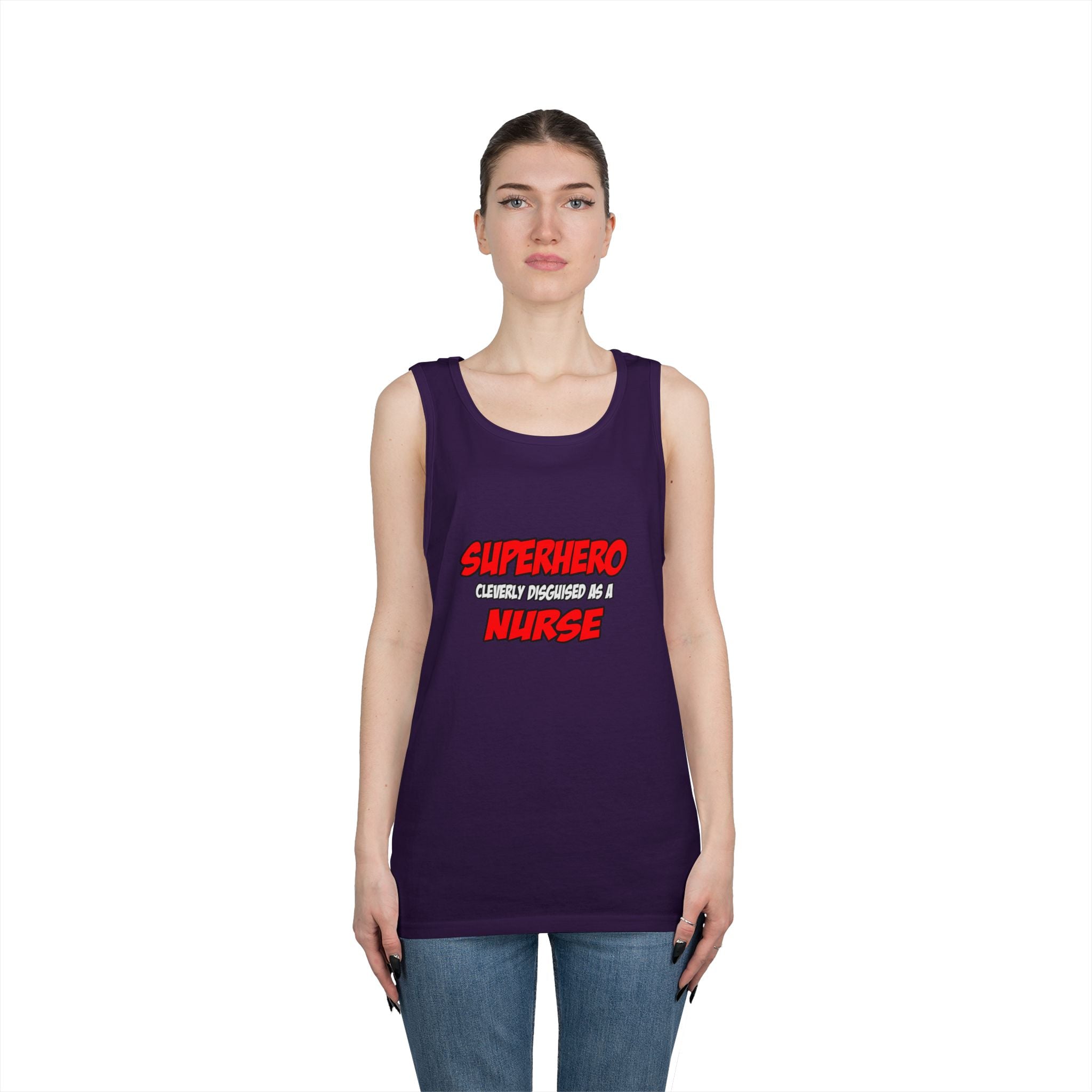 Superhero...Nurse - Unisex Heavy Cotton Tank Top