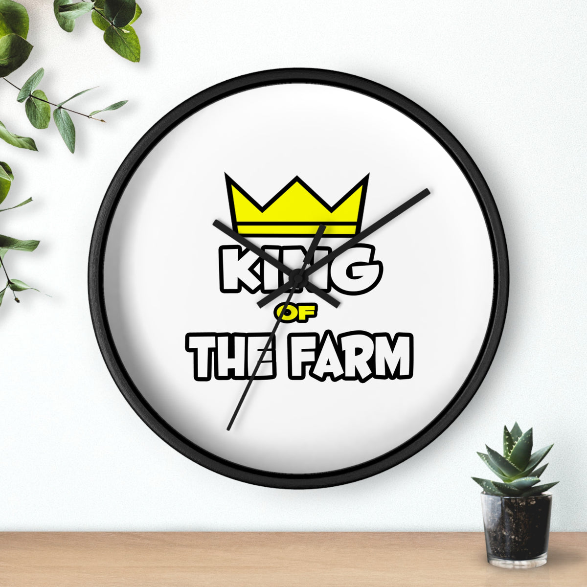 King of The Farm - Wall Clock