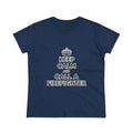Keep Calm and Call a Firefighter - Women's Midweight Cotton Tee