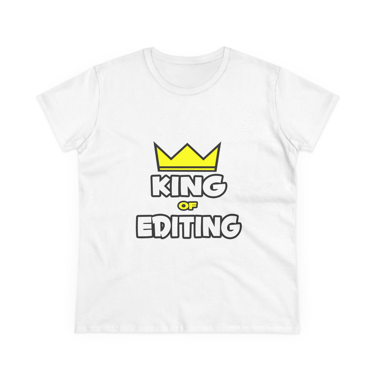 King of Editing - Women's Midweight Cotton Tee