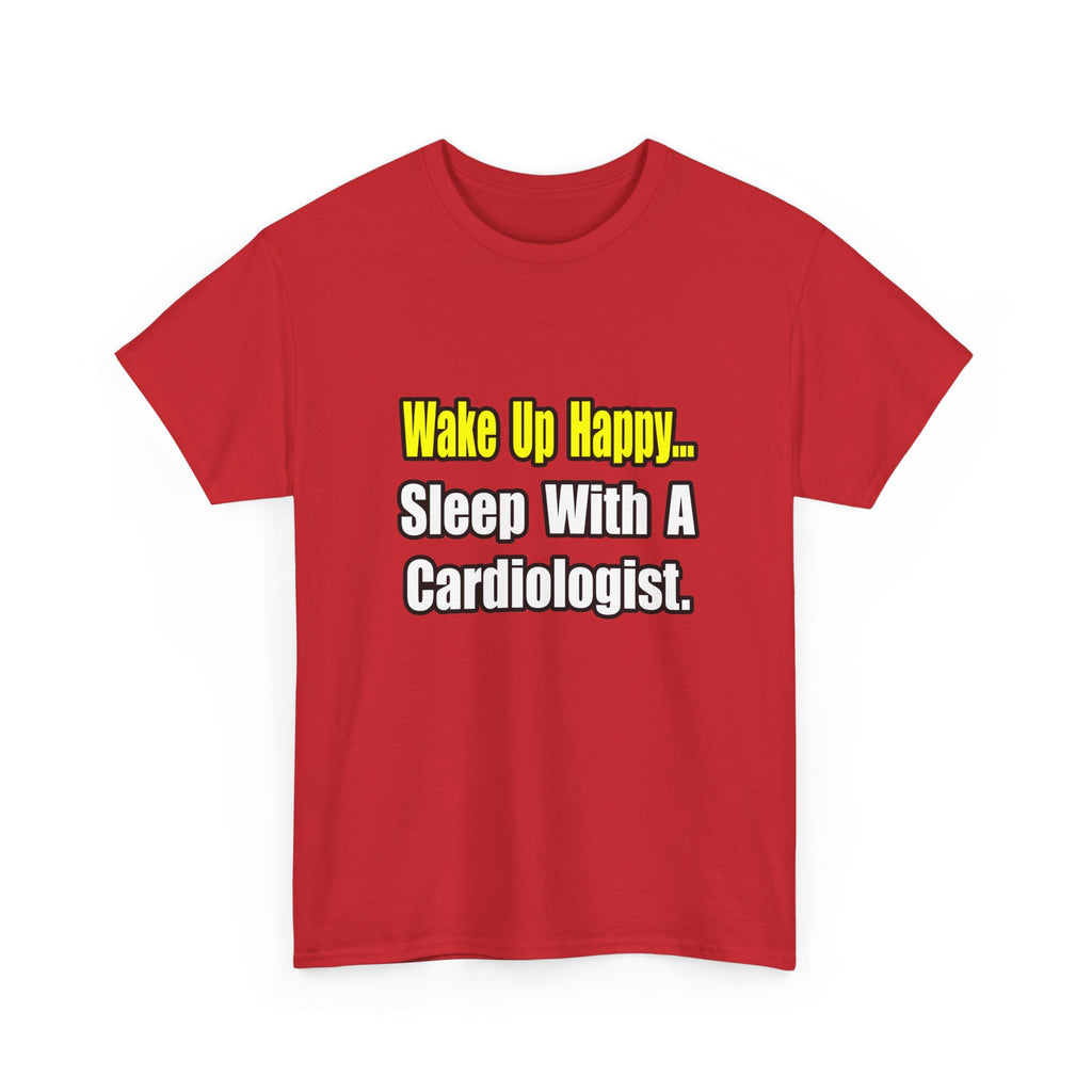 Sleep With a Cardiologist - Unisex Heavy Cotton Tee
