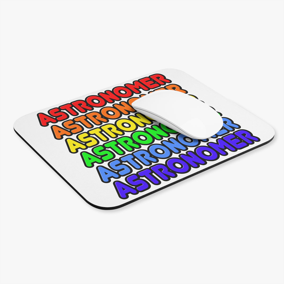 Rainbow Astronomer - Mouse Pad (Rectangle)
