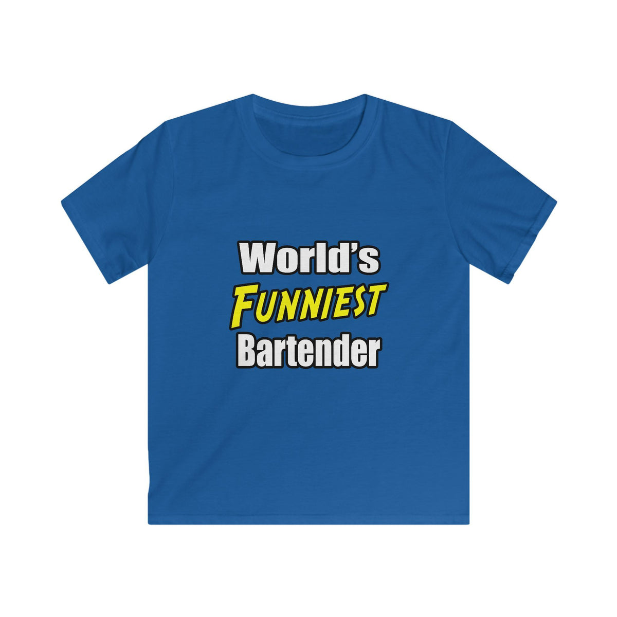 World's Funniest Bartender - Kids Softstyle Tee