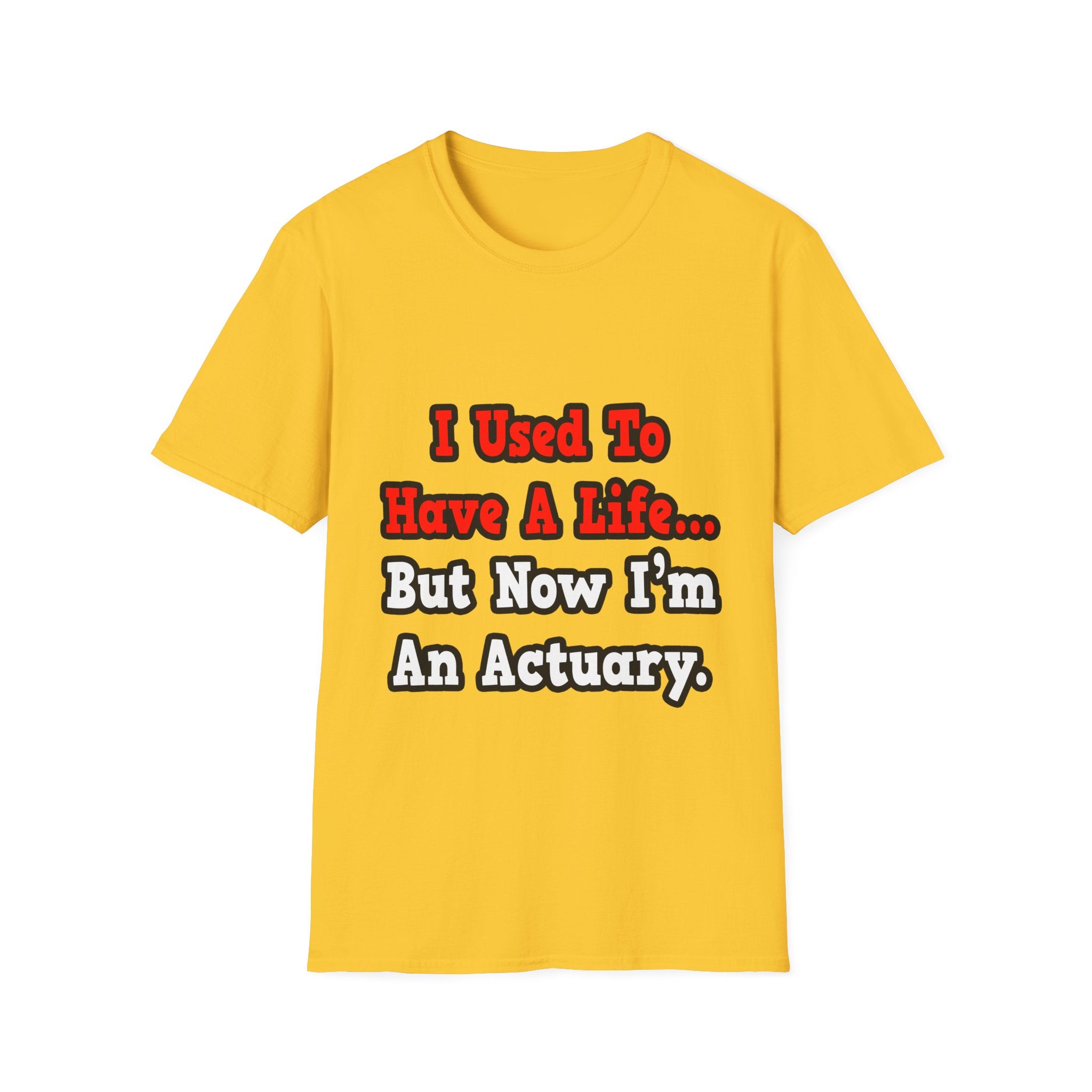 I Used to Have a Life...Actuary - Unisex Softstyle T-Shirt