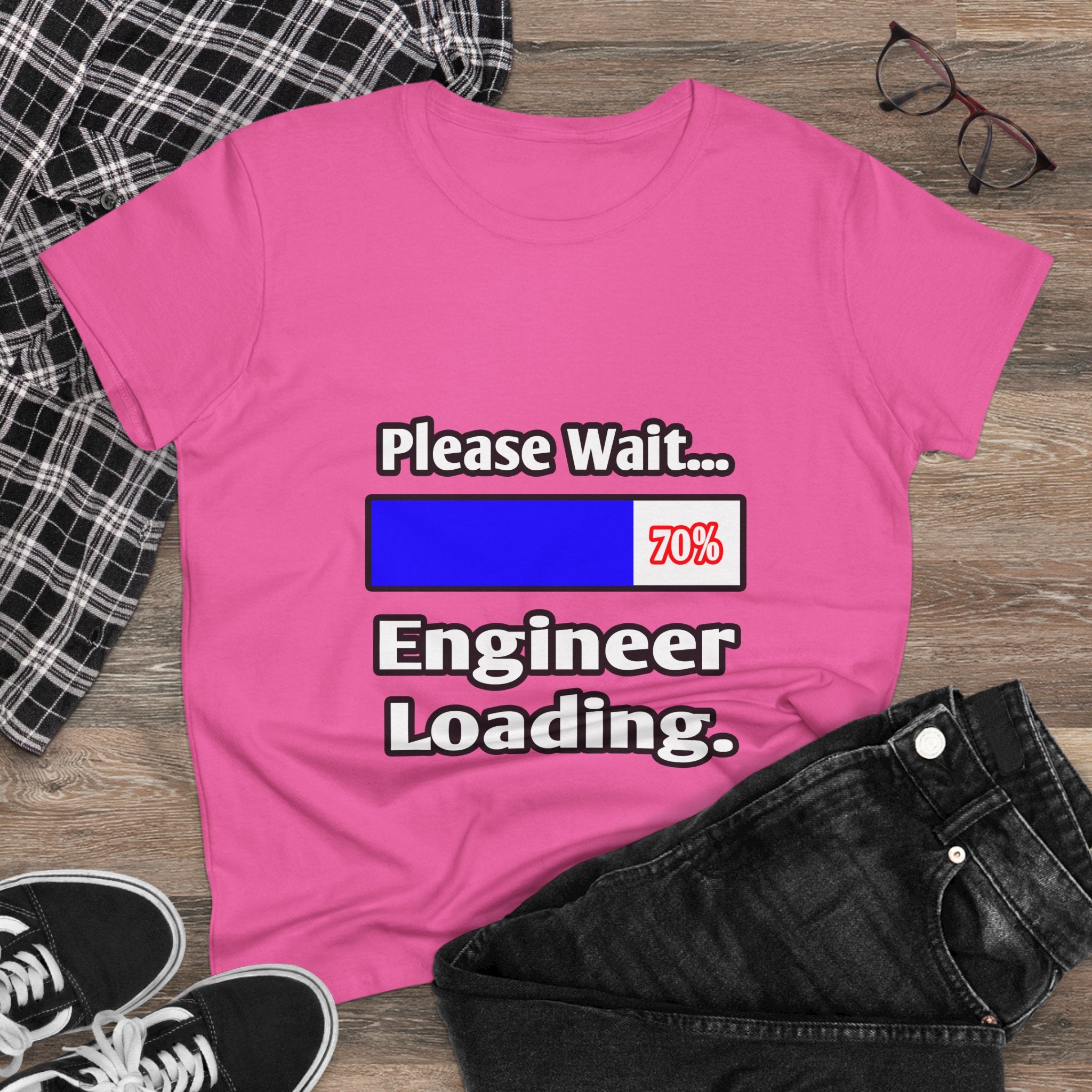 Please Wait...Engineer Loading - Women's Midweight Cotton Tee