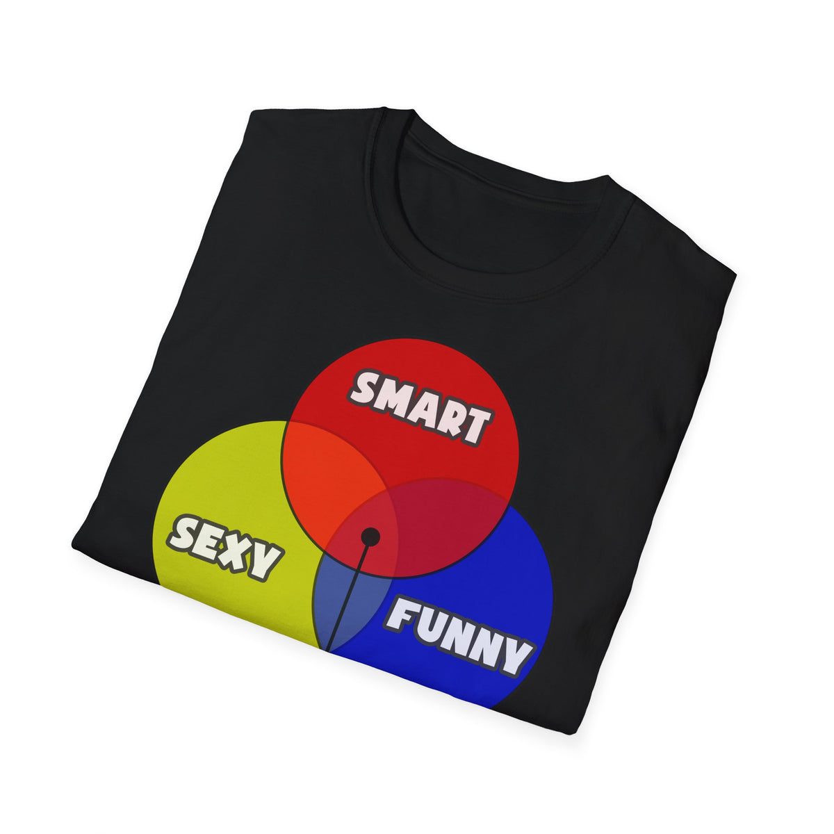 Venn Diagram .. Dental Hygienist - Unisex Softstyle T-Shirt