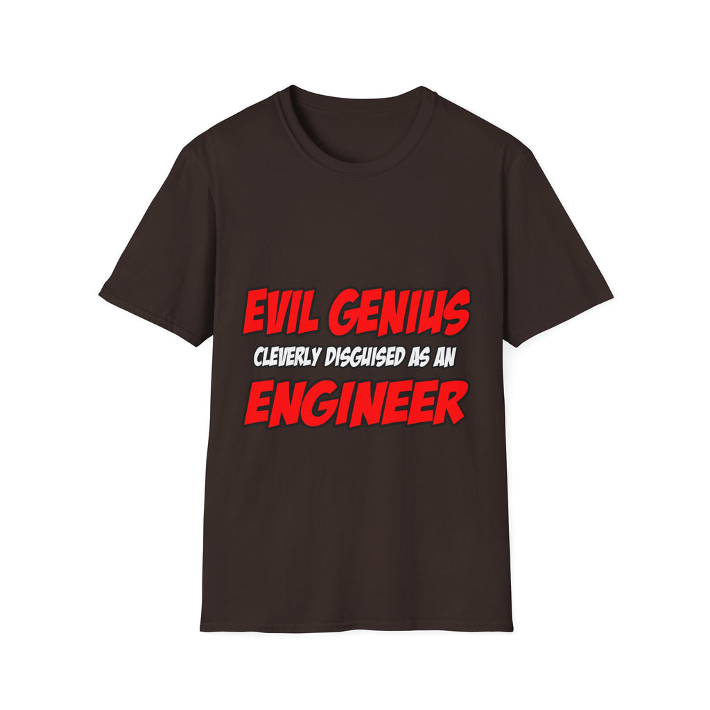 Evil Genius...Engineer - Unisex Softstyle T-Shirt