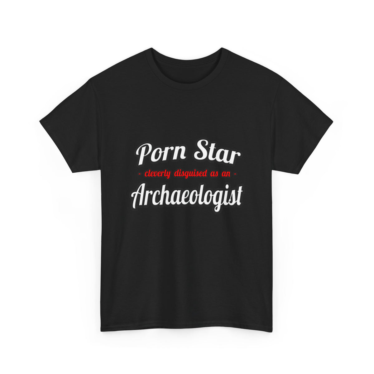 Porn Star...Archaeologist - Unisex Heavy Cotton Tee