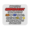 Cardiologist .. OMG WTF LOL - Mouse Pad (Rectangle)