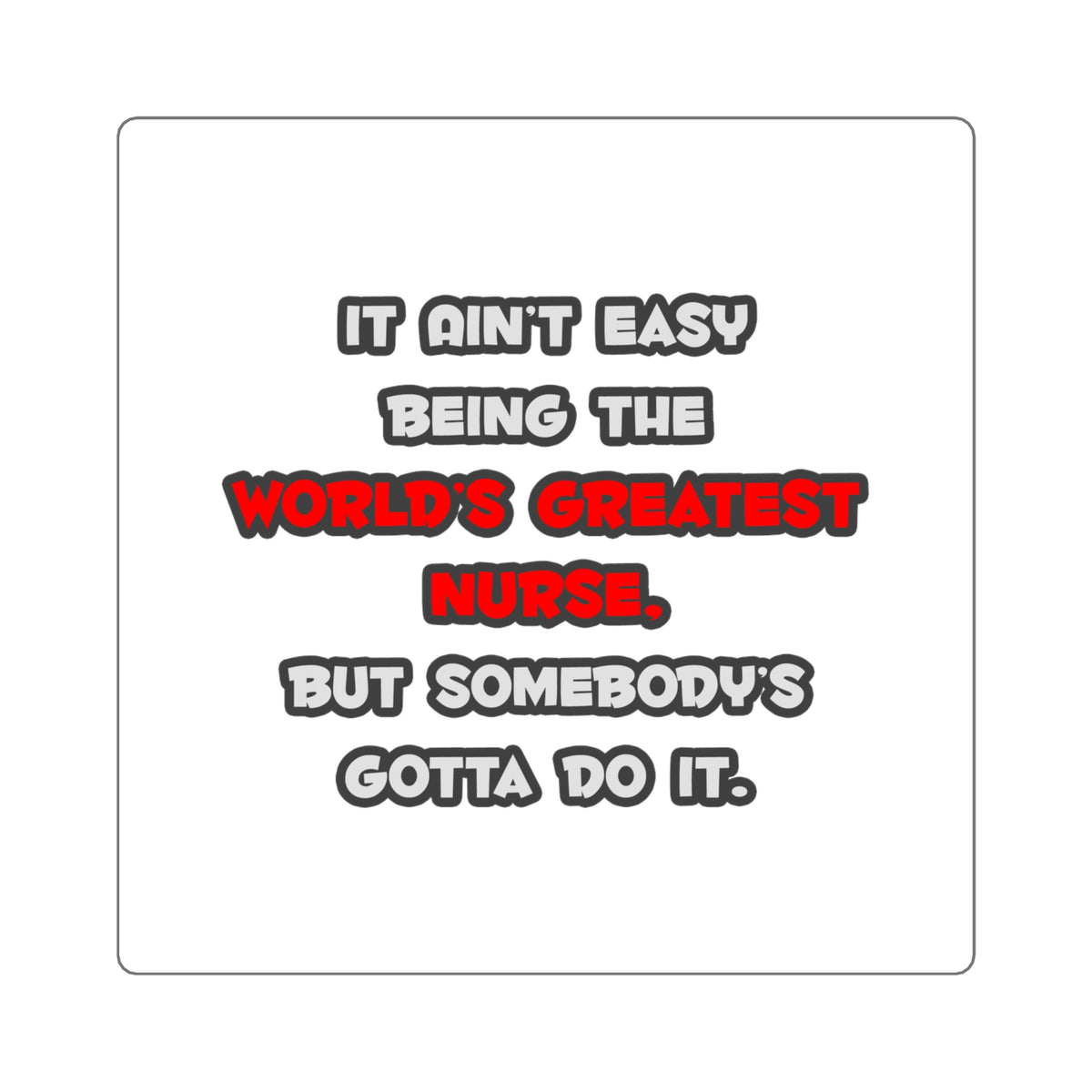 World's Greatest Nurse Joke - Square Stickers