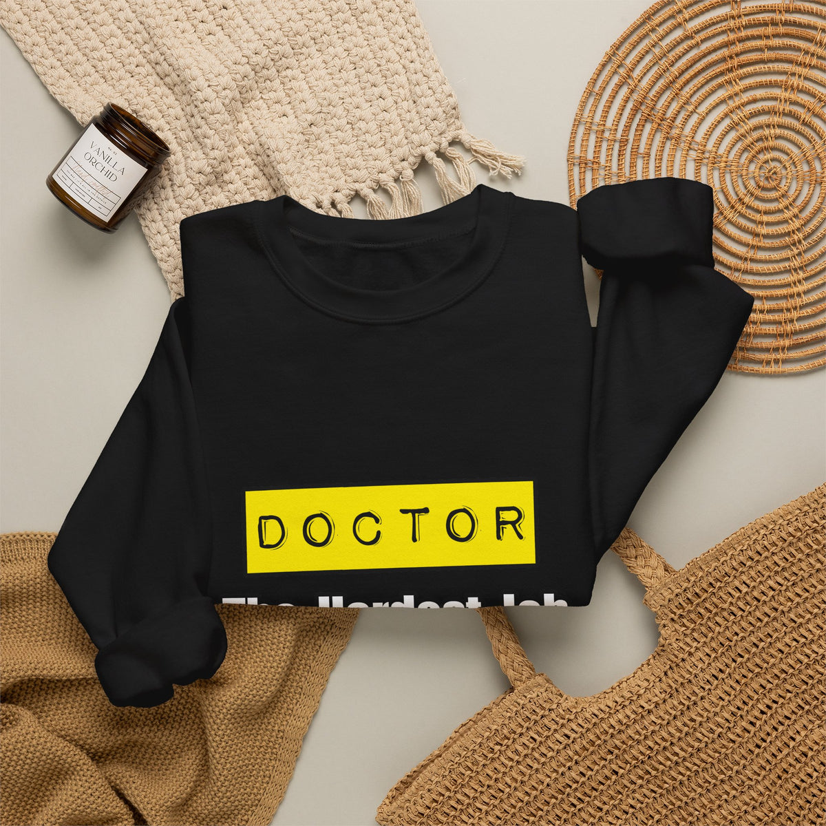 Doctor...Hardest Job You'll Ever Love - Unisex Heavy Blend™ Crewneck Sweatshirt