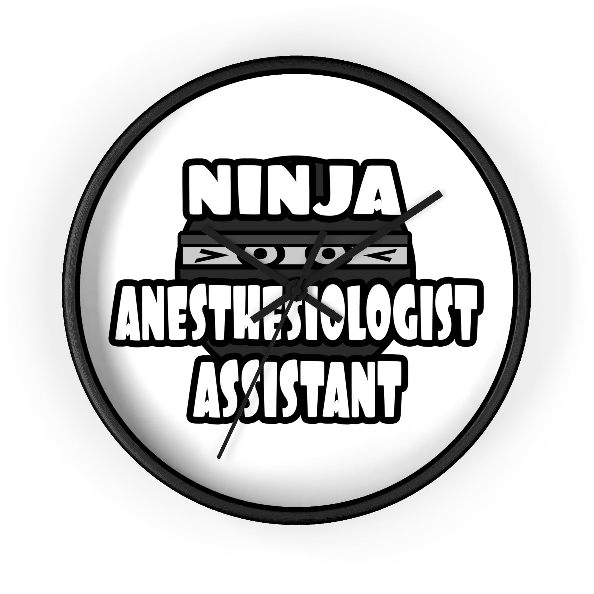 Ninja Anesthesiologist Assistant - Wall Clock