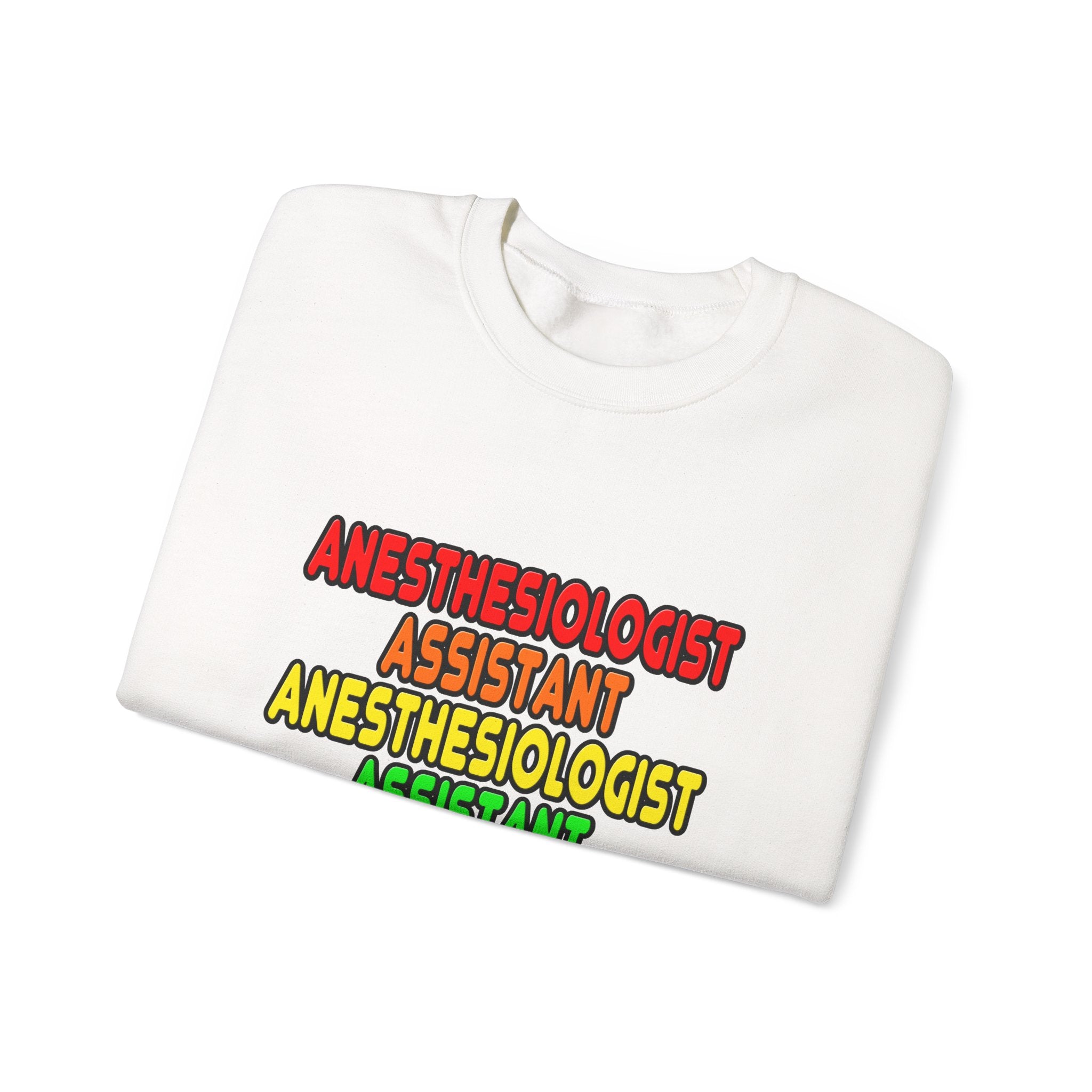 Rainbow Anesthesiologist Assistant - Unisex Heavy Blend™ Crewneck Sweatshirt